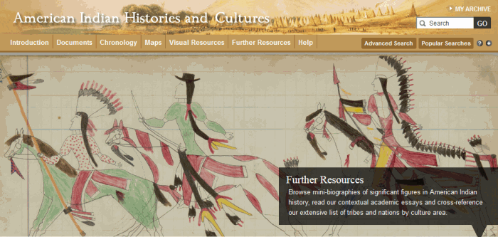 American Indian Histories and Cultures Welcome Screen