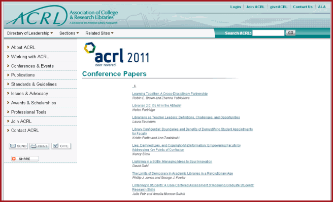 Online Conference Papers
