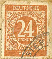 Werner Gebauer letter 1 stamp