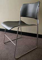 Black and chrome chair