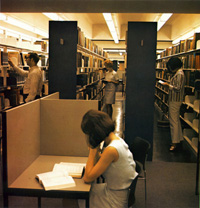 Open Stacks in the 1968 Library