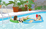 <em>Cool in the Pool</em> by Lynn Bell of Little Rock.