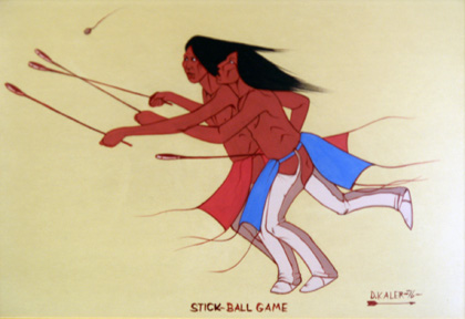 D. K. Aler: Stickball Game (river birch, maple, sycamore, pear,copperplate, brass) 2005