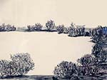 Storrie Lake - Jean Collins (lithograph)