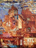 The Castle - Jean Collins (oil on canvas)