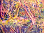 Autumn, Dancing Rabbit Creek (oil pastel) 1992