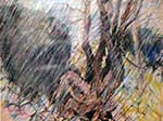 Rain Squall, Saline River (oil pastel) 2003