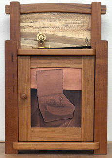 Orrery (cherry, red oak, sycamore, clock parts, copperplate) 2005