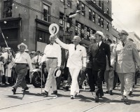 McMath in parade with President Harry Truman