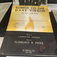 Collaboration between Price and poet Langston Hughes