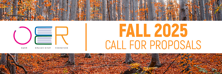 OER Fall 2025 Call for Proposals