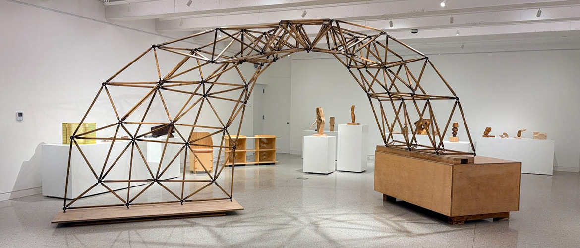 large arch shape in Craft and Technology: Digital Design & Making Across Campus exhibit