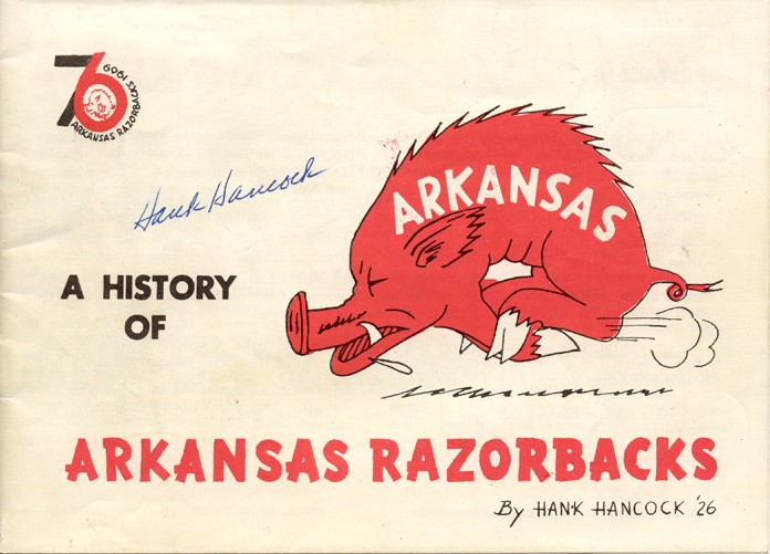 Hancock, Hank. A History of Arkansas Razorbacks. Abilene, TX: The Author, 1976. Arkansas Collection LD236.2 .H36 1976